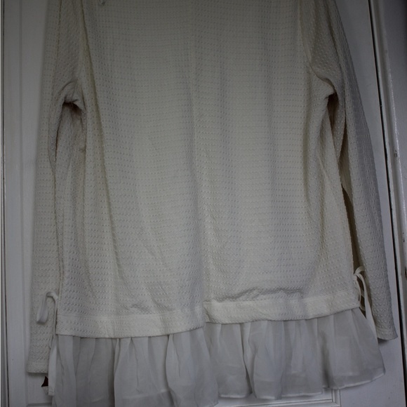 Plus size LC Lauren Conrad Pleated Mock top - Picture 2 of 4